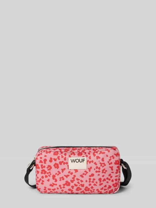 Zdjęcie produktu Torba na ramię z naszywką z logo model ‘Roar’ WOUF Mocnoróżowy