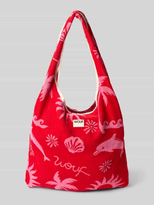 Zdjęcie produktu torba na ramię z naszywką z logo model 'Tulum' WOUF Czerwony
