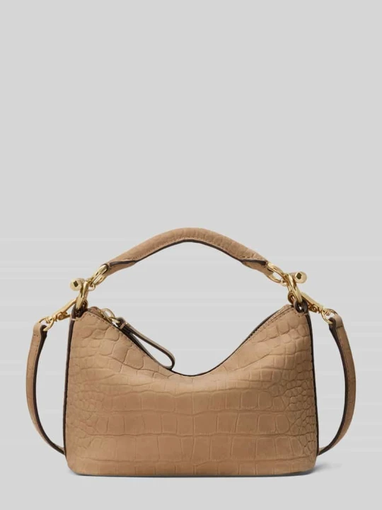 Zdjęcie produktu Torba na ramię z naturalnej skóry bydlęcej model 'BLKE MINI' Lauren Ralph Lauren Camel