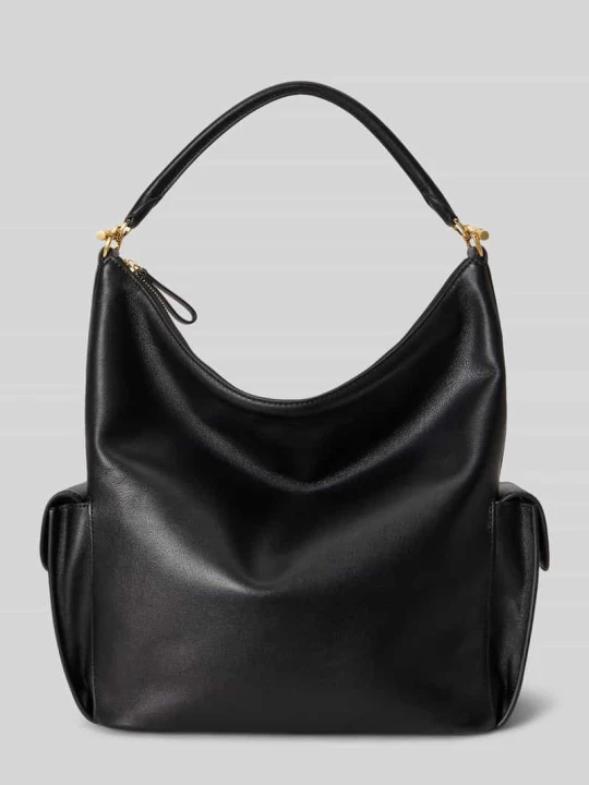 Zdjęcie produktu torba na ramię z naturalnej skóry Lauren Ralph Lauren Czarny