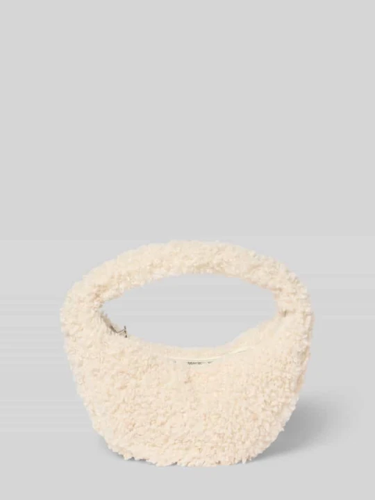 Zdjęcie produktu Torba na ramię z obszyciem z futerka model ‘Sherpa’ Calvin Klein Złamany biały
