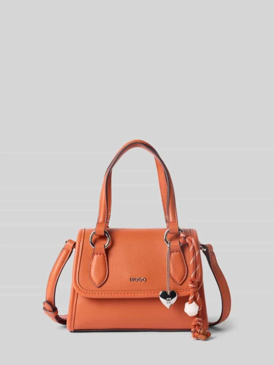 Zdjęcie produktu Torba na ramię z odpinanym paskiem na ramię model 'Clioh_Top Handle' Hugo Pomarańczowy