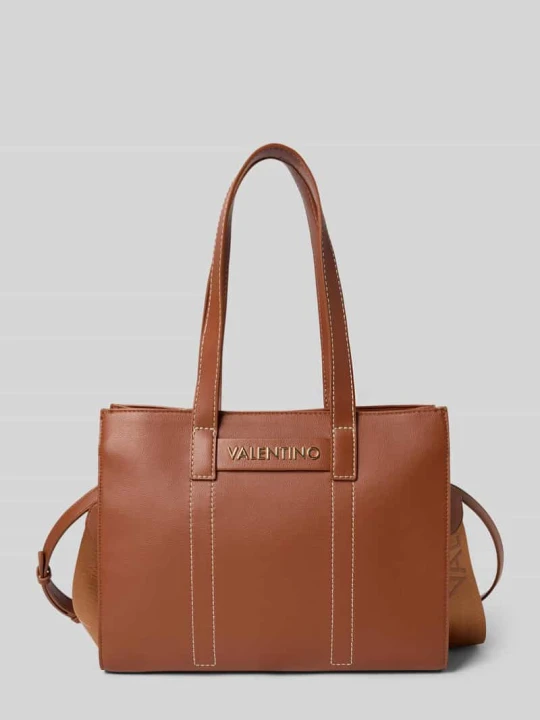 Zdjęcie produktu Torebka z materiał skóropodobny Model 'Aury' VALENTINO BAGS Koniakowy
