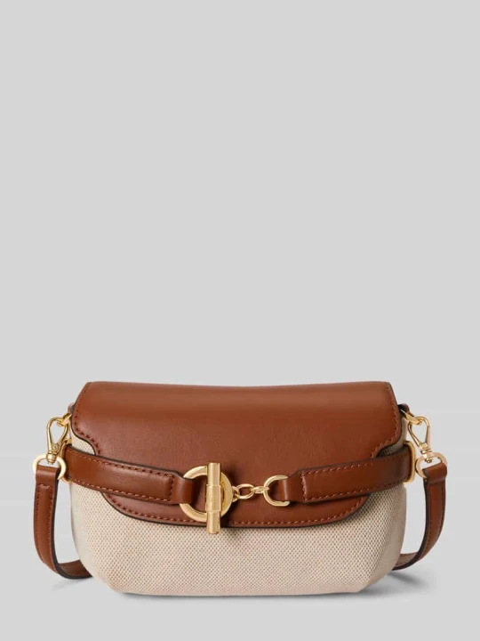 Zdjęcie produktu Torba na ramię z płótna z detalem paska Lauren Ralph Lauren Koniakowy