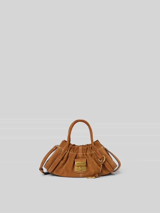 Zdjęcie produktu Torba na ramię z prawdziwego weluru bydlęcego Marc Jacobs Jasnobrązowy