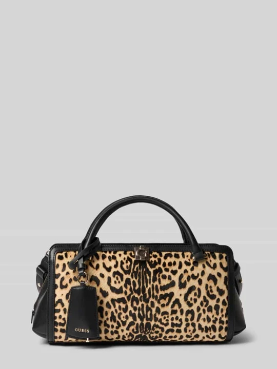 Zdjęcie produktu Torba na ramię z prawdziwej skóry bydlęcej model 'Audrey' Guess Czarny
