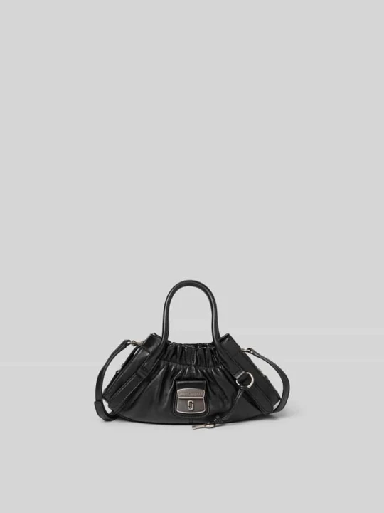 Zdjęcie produktu Torba na ramię z prawdziwej skóry jagnięcej Marc Jacobs Czarny