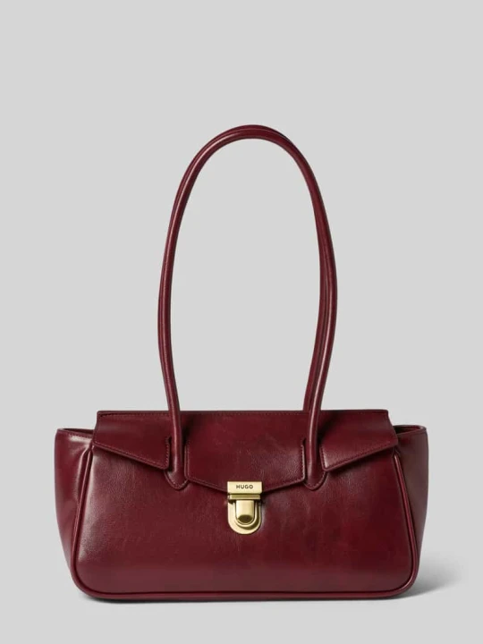 Zdjęcie produktu Torba na ramię z przekręcane zapięcie w kolorze złotym model 'Quinley' Hugo