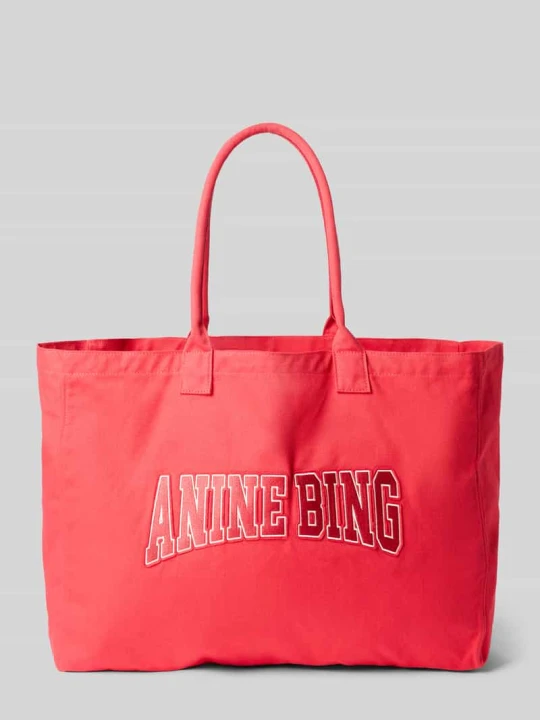 Zdjęcie produktu Torba na ramię z wyhaftowanym logo Anine Bing Czerwony