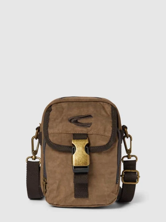 Zdjęcie produktu Torba na ramię z wyhaftowanym logo model ‘Journey Reporter’ Camel Active Beżowy