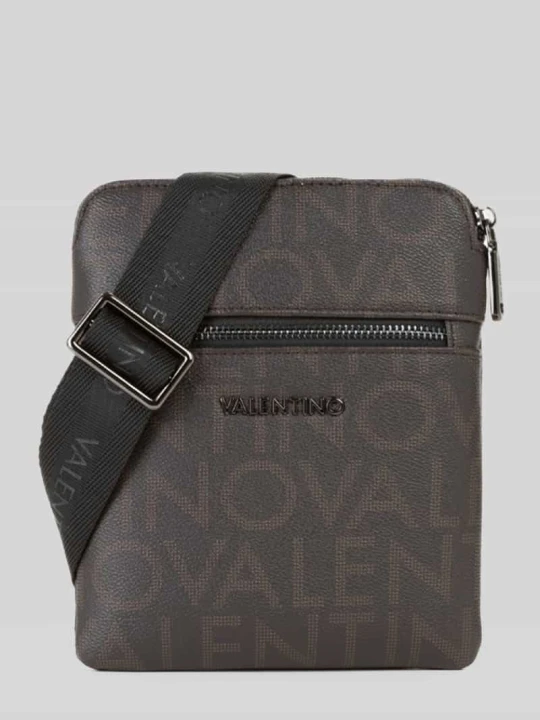 Zdjęcie produktu Torba na ramię z wytłaczanym logo model 'KING' VALENTINO BAGS Ciemnobrązowy