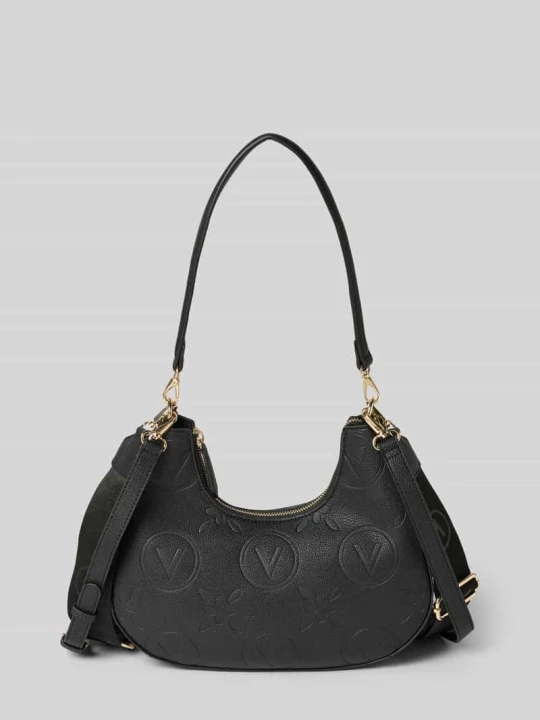 Zdjęcie produktu Torba na ramię z wytłoczonym logo na całej powierzchni model „Samba” VALENTINO BAGS Czarny
