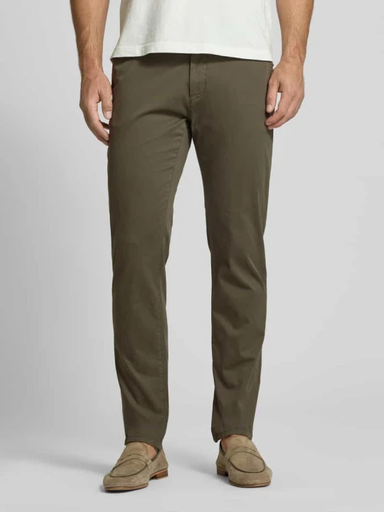 Zdjęcie produktu Spodnie materiałowe z francuskimi wpuszczanymi kieszeniami Casual Friday Oliwkowy