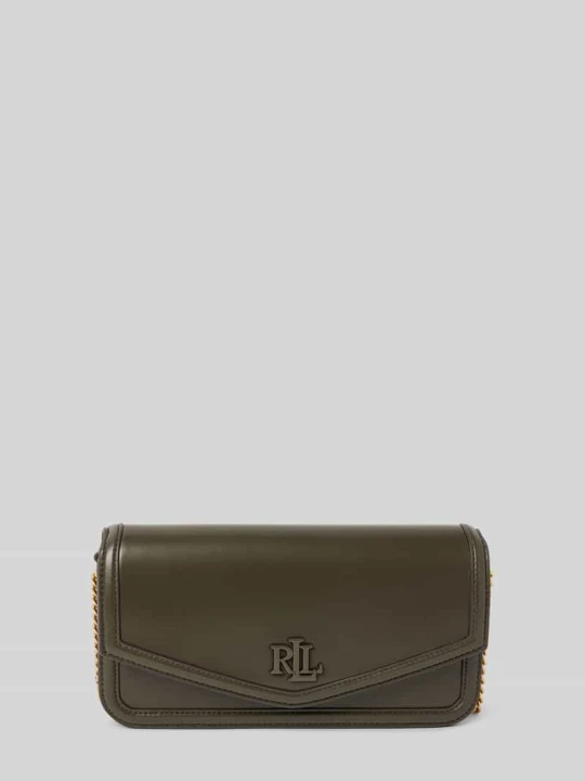 Zdjęcie produktu Torba na ramię ze skóry owczej z detalem z logo model ‘SAWYER’ Lauren Ralph Lauren Oliwkowy