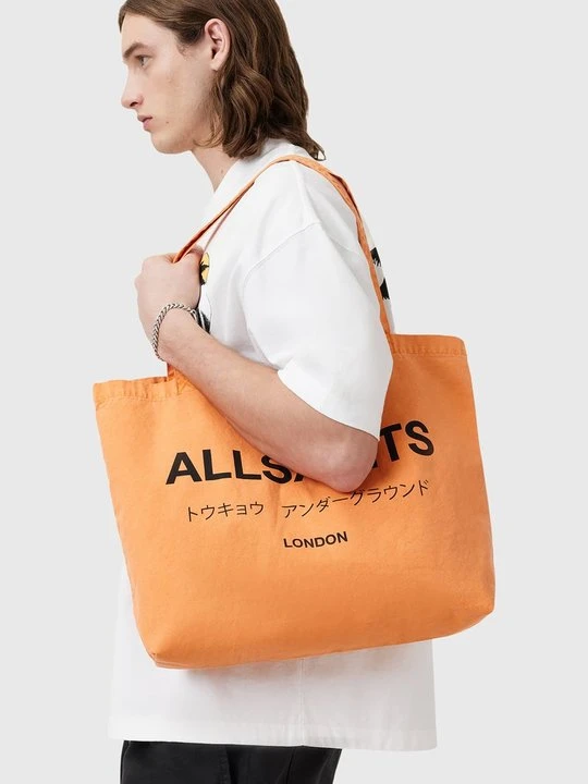 Zdjęcie produktu Torba na zakupy AllSaints pomarańczowy