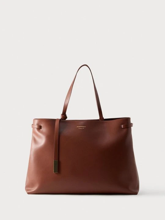 Zdjęcie produktu Torba na zakupy Emporio Armani brązowy