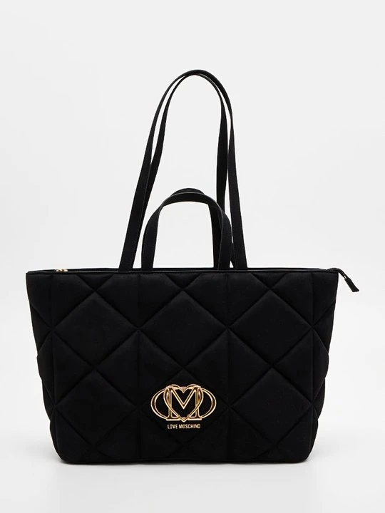 Zdjęcie produktu Torba na zakupy LOVE MOSCHINO antracytowy melanż