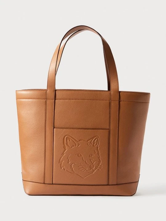 Zdjęcie produktu Torba na zakupy Maison Kitsuné brązowy