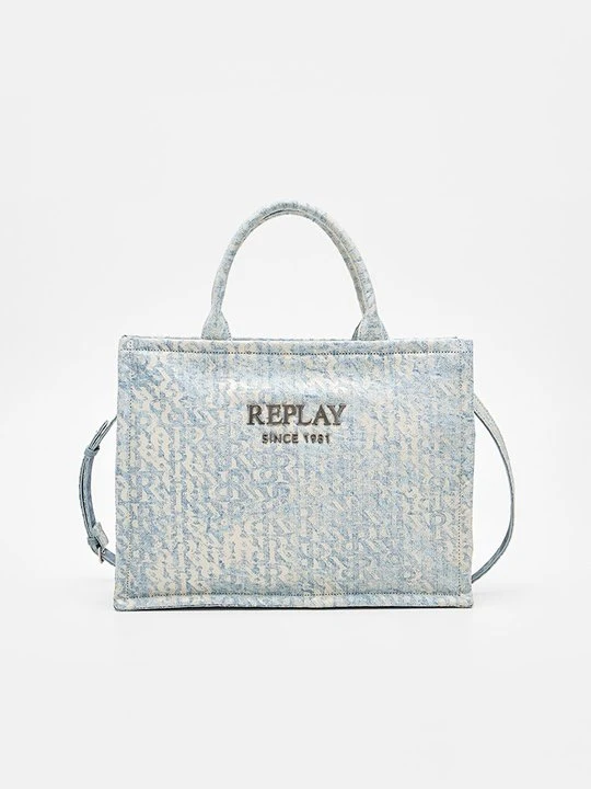 Zdjęcie produktu Torba na zakupy Replay kolorowy denim