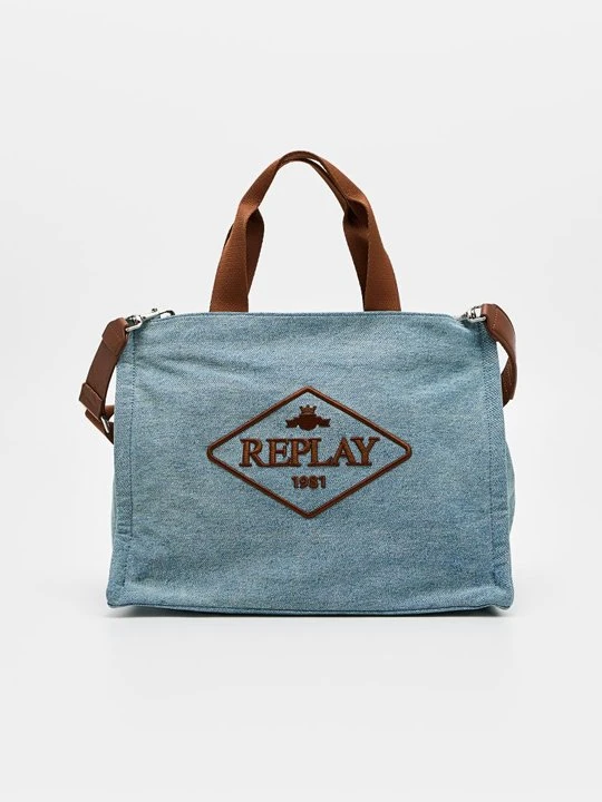 Zdjęcie produktu Torba na zakupy Replay used denim