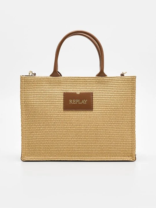 Zdjęcie produktu Torba na zakupy Replay beżowy