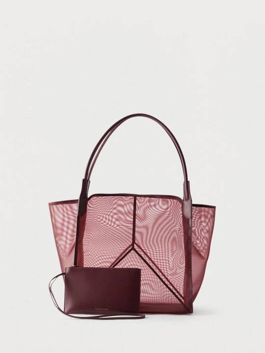Zdjęcie produktu Torba na zakupy Victoria Beckham bordowy