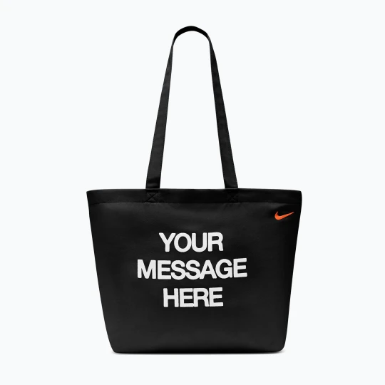 Zdjęcie produktu Torba Nike Heritage "Your Message Here" Tote 22 l black / white / safety orange