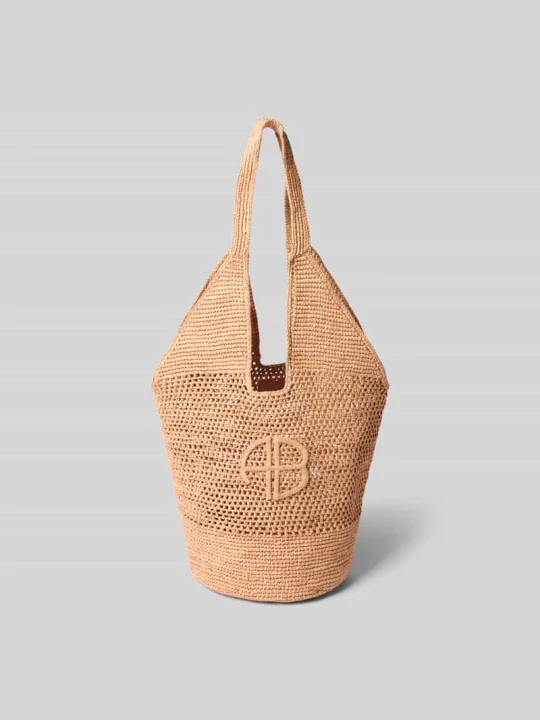 Zdjęcie produktu Torba plażowa z aplikacją z logo Anine Bing Mocnoróżowy