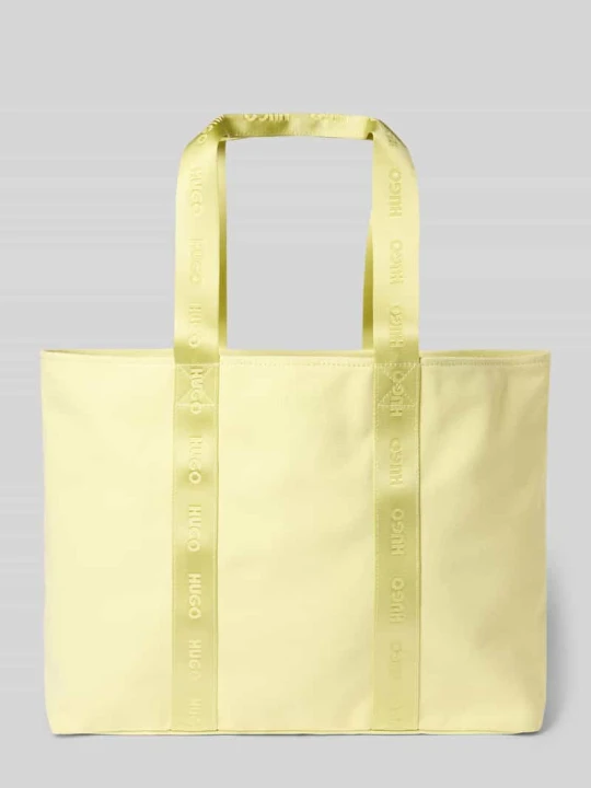 Zdjęcie produktu torba plażowa z czystej bawełna model 'BECKY CA_TOTE' Hugo Jasnozielony