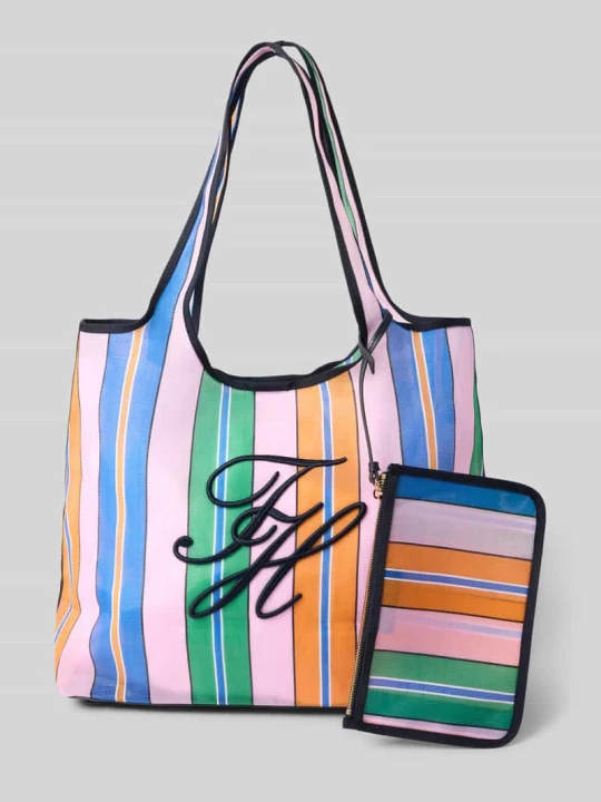 Zdjęcie produktu Torba plażowa z pasującym etui Tommy Hilfiger Mocnoróżowy