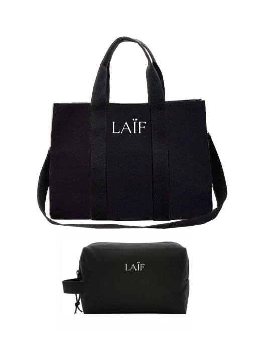 Zdjęcie produktu Torba płócienna TOTE 01 Black LAÏF