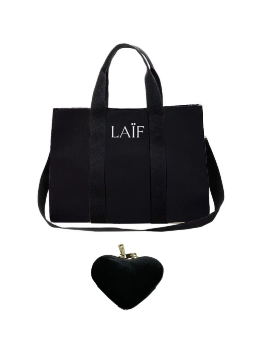 Zdjęcie produktu Torba płócienna TOTE 01 Black LAÏF