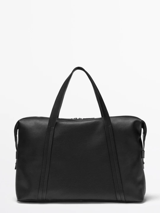 Zdjęcie produktu Torba Podróżna Ze Skóry Nappa - Czarny - Massimo Dutti - Male