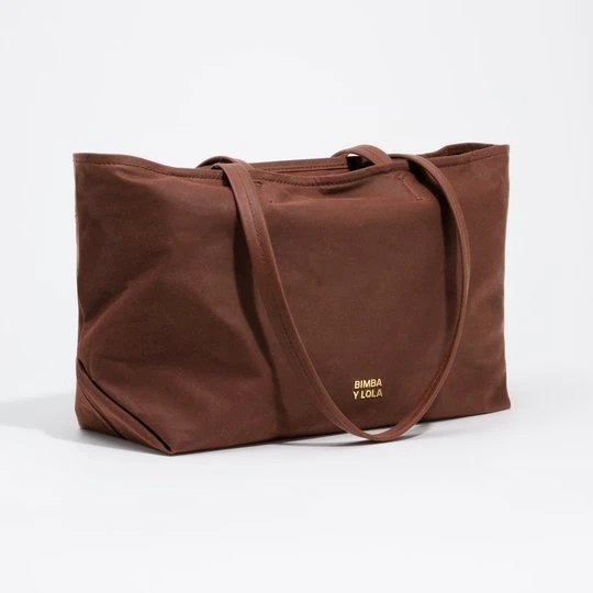 Zdjęcie produktu Torba shopper średnia woskowane wykończenie rdzawy brąz BIMBA Y LOLA RUST