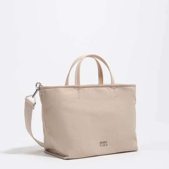 Zdjęcie produktu Torba shopper średniej wielkości gabardyna piaskowa BIMBA Y LOLA SAND
