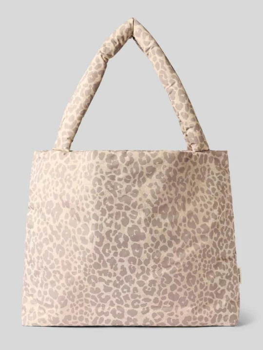 Zdjęcie produktu Torba shopper we wzorze na całej powierzchni model 'Puffy Mom Bag' STUDIO NOOS Beżowy