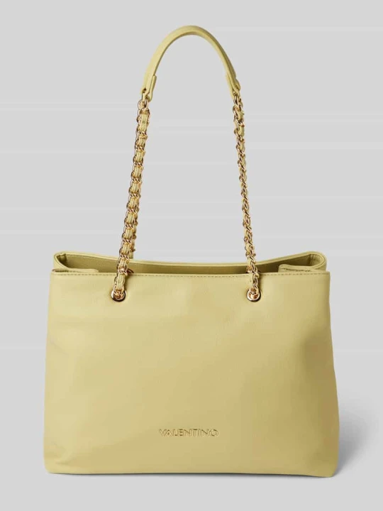 Zdjęcie produktu Torba shopper z aplikacją z logo model ‘ARCADIA’ VALENTINO BAGS Jasnozielony