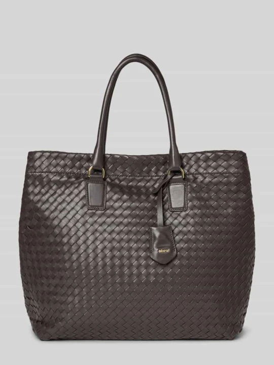 Zdjęcie produktu Torba shopper z aplikacją z logo model ‘Rooftop’ Abro Ciemnobrązowy