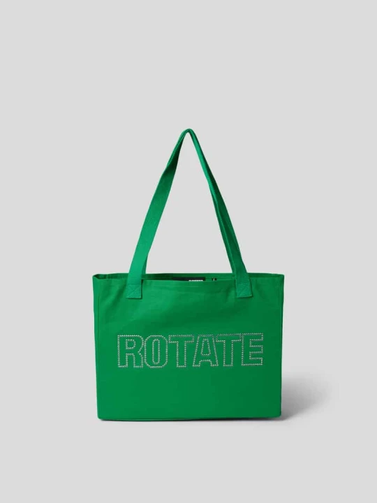 Zdjęcie produktu Torba shopper z aplikacją z metką ROTATE Zielony