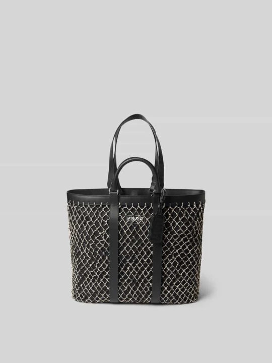 Zdjęcie produktu Torba shopper z czystej bawełny Kenzo Czarny
