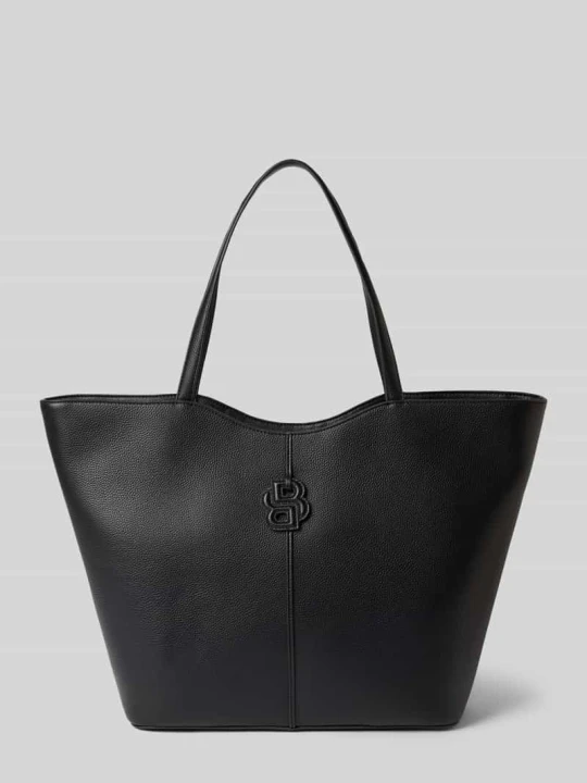 Zdjęcie produktu torba shopper z detal z logo Boss Czarny