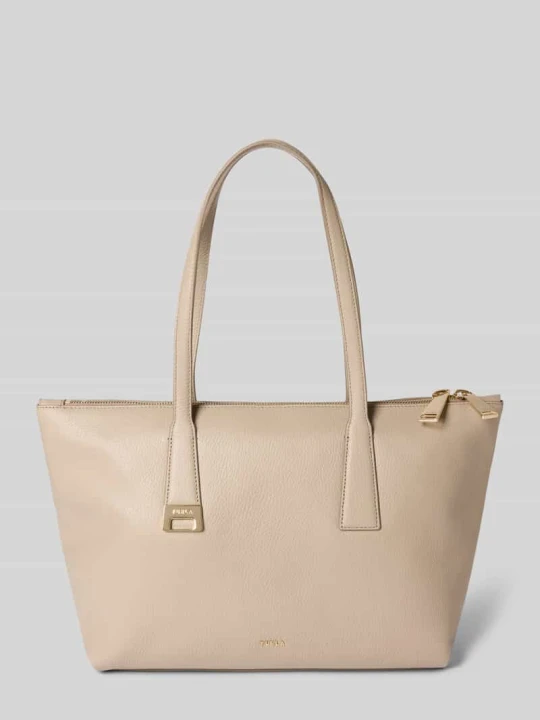 Zdjęcie produktu Torba shopper z detal z logo model 'OLIVIA' Furla Jasnoszary