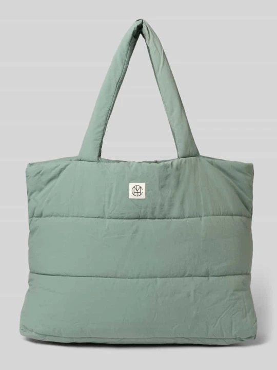 Zdjęcie produktu Torba shopper z Detal z logo Model 'SASJA' MSCH Copenhagen Khaki