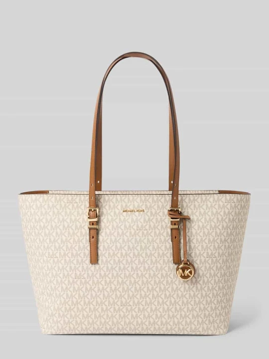 Zdjęcie produktu torba shopper z detale z logo model 'QUINN' Michael Kors Écru