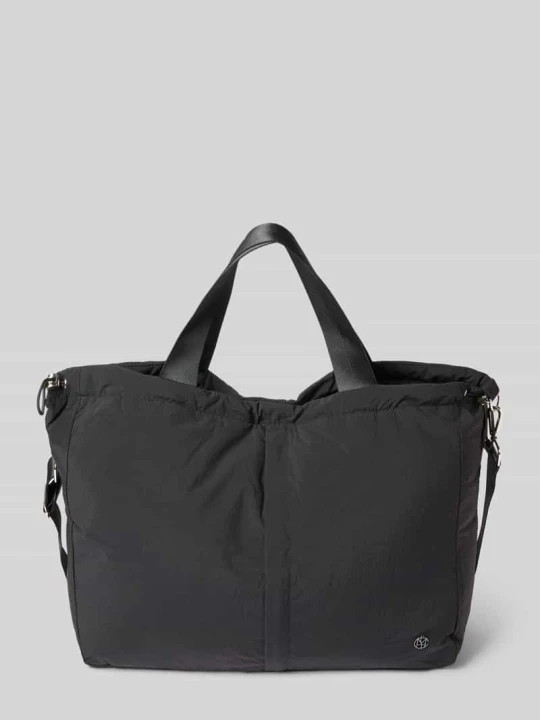 Zdjęcie produktu Torba shopper z detalem z logo i rączkami MSCH Copenhagen Czarny
