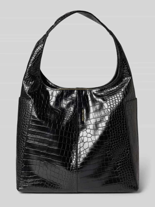 Zdjęcie produktu Torba shopper z detalem z logo model ‘Alltime Lover Croco’ Hey Marly Czarny