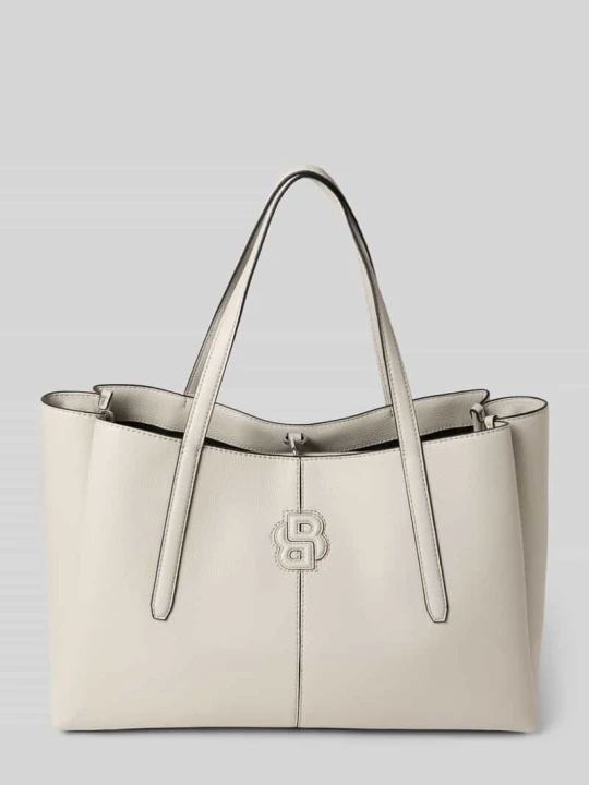 Zdjęcie produktu Shopper w skórzanym wyglądzie model 'ANETT NEW L TOTE' Boss Écru