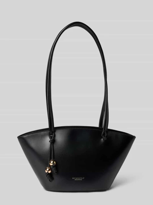 Zdjęcie produktu Torba shopper z imitacji skóry model ‘Arvaja’ Seidenfelt Czarny