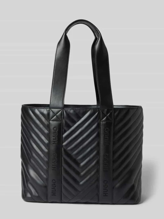 Zdjęcie produktu Torba shopper ze sztucznej skóry Model 'BECKY QL_TOTE SM' Hugo Czarny