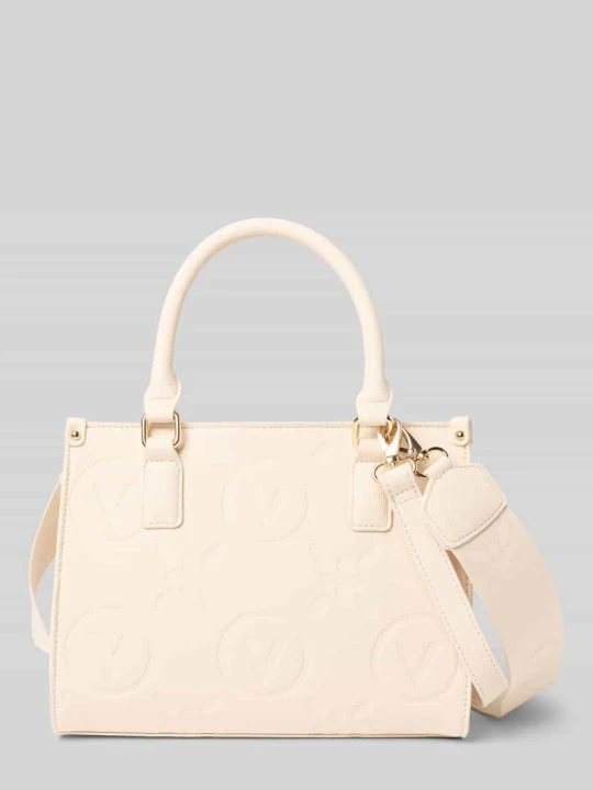 Zdjęcie produktu Torba na zakupy o wyglądzie skóry model „Samba” VALENTINO BAGS Écru